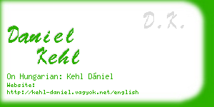 daniel kehl business card